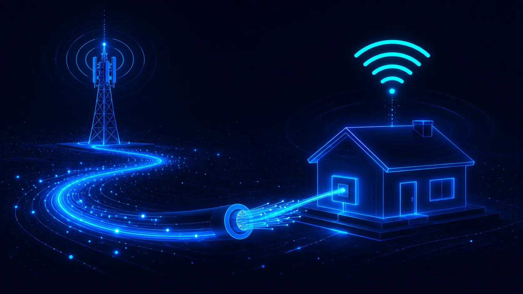 Cómo llega la fibra óptica e internet a tu hogar — AJ Global